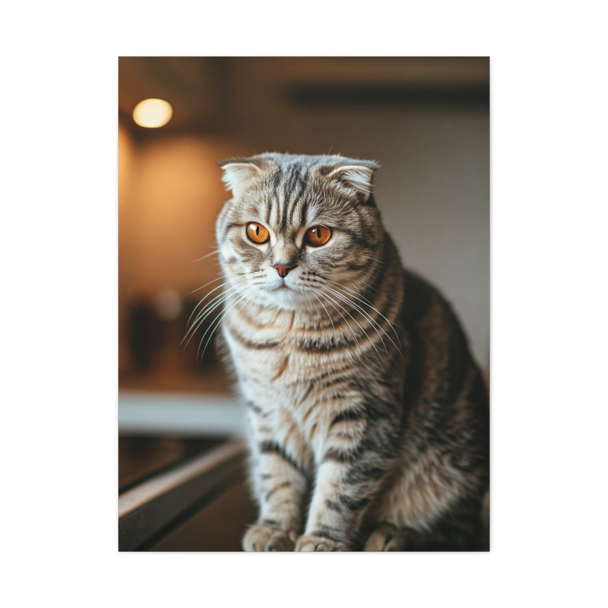 Scottish Fold Tabby Cat Wall Art & Canvas Prints