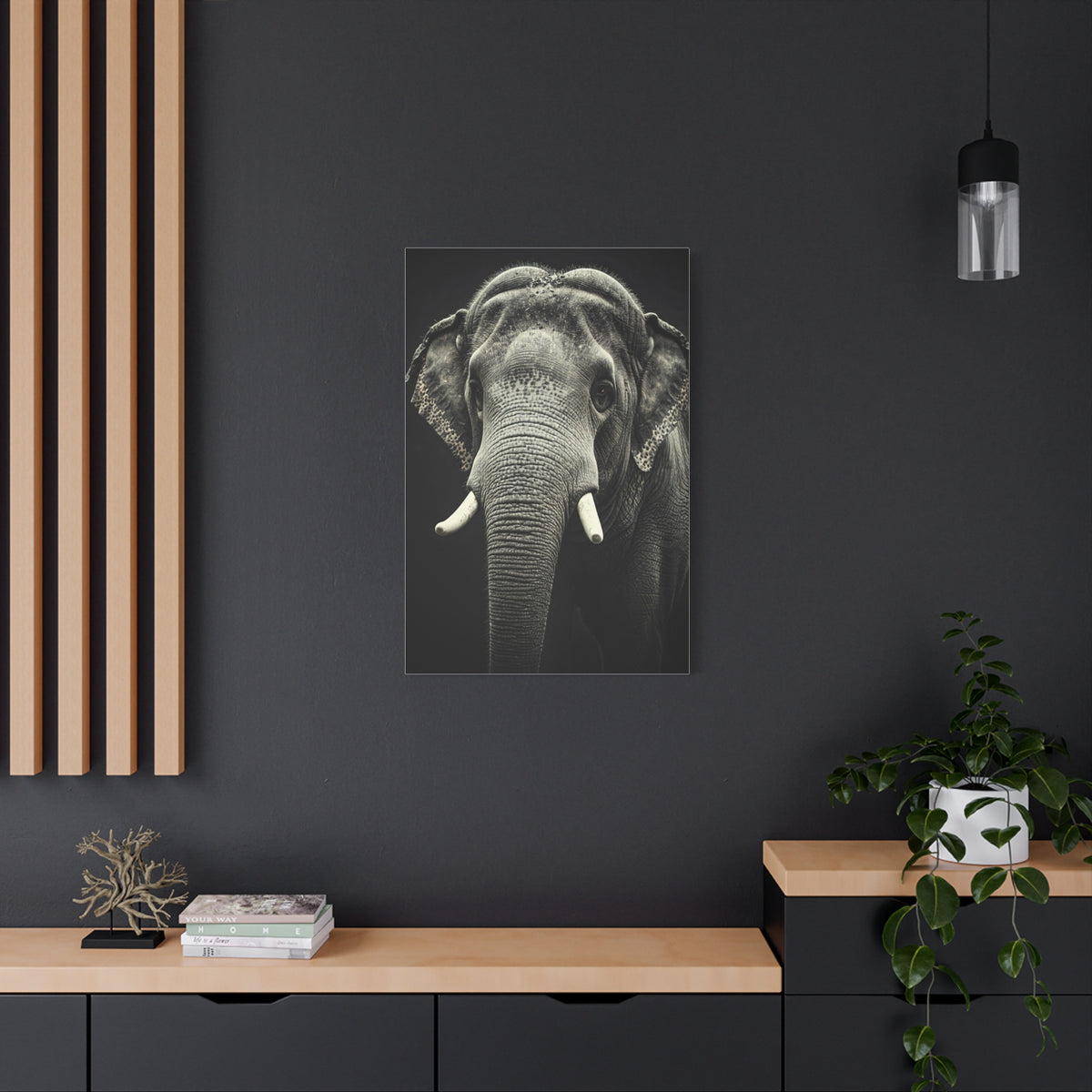 Regal Elephant Close-Up Wall Art & Canvas Prints