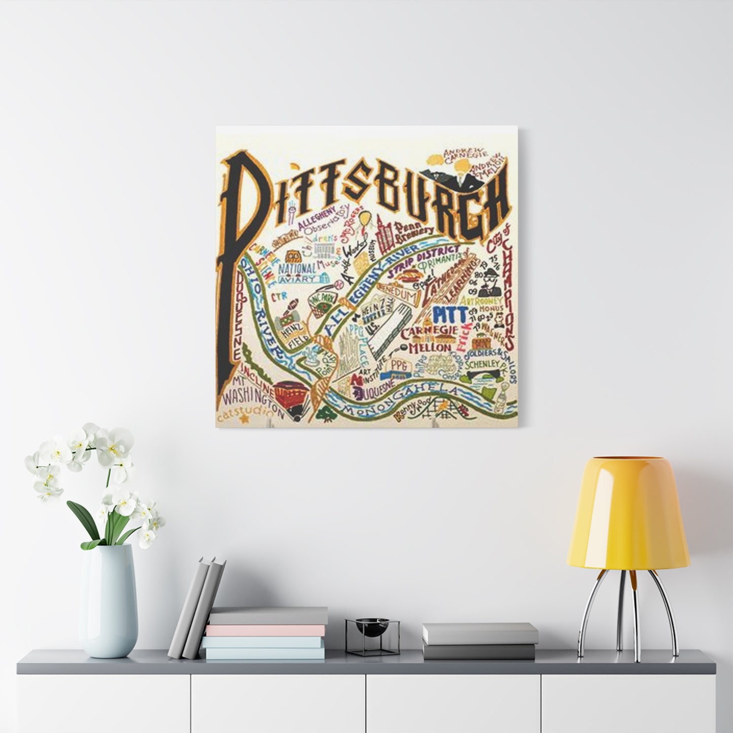 Pittsburgh Graffiti Wall Art & Canvas Prints