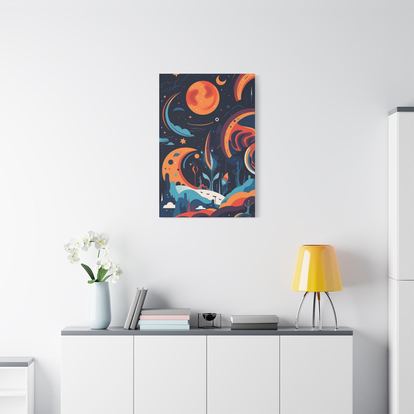 Abstract Moon & Space Poster Wall Art & Canvas Prints