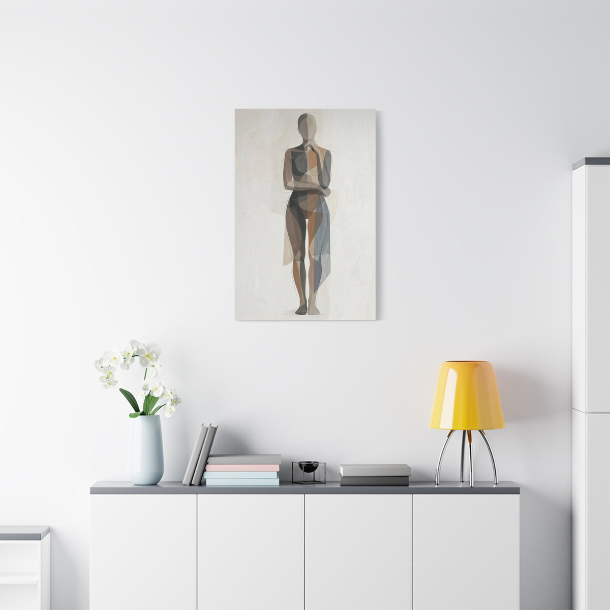 Contemporary Human-Centered Abstract Wall Art & Canvas Print