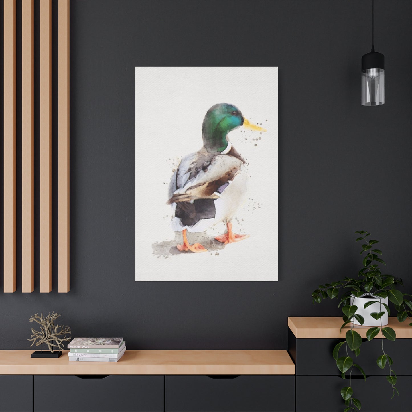 Walking Duck Painting Wall Art & Canvas Prints