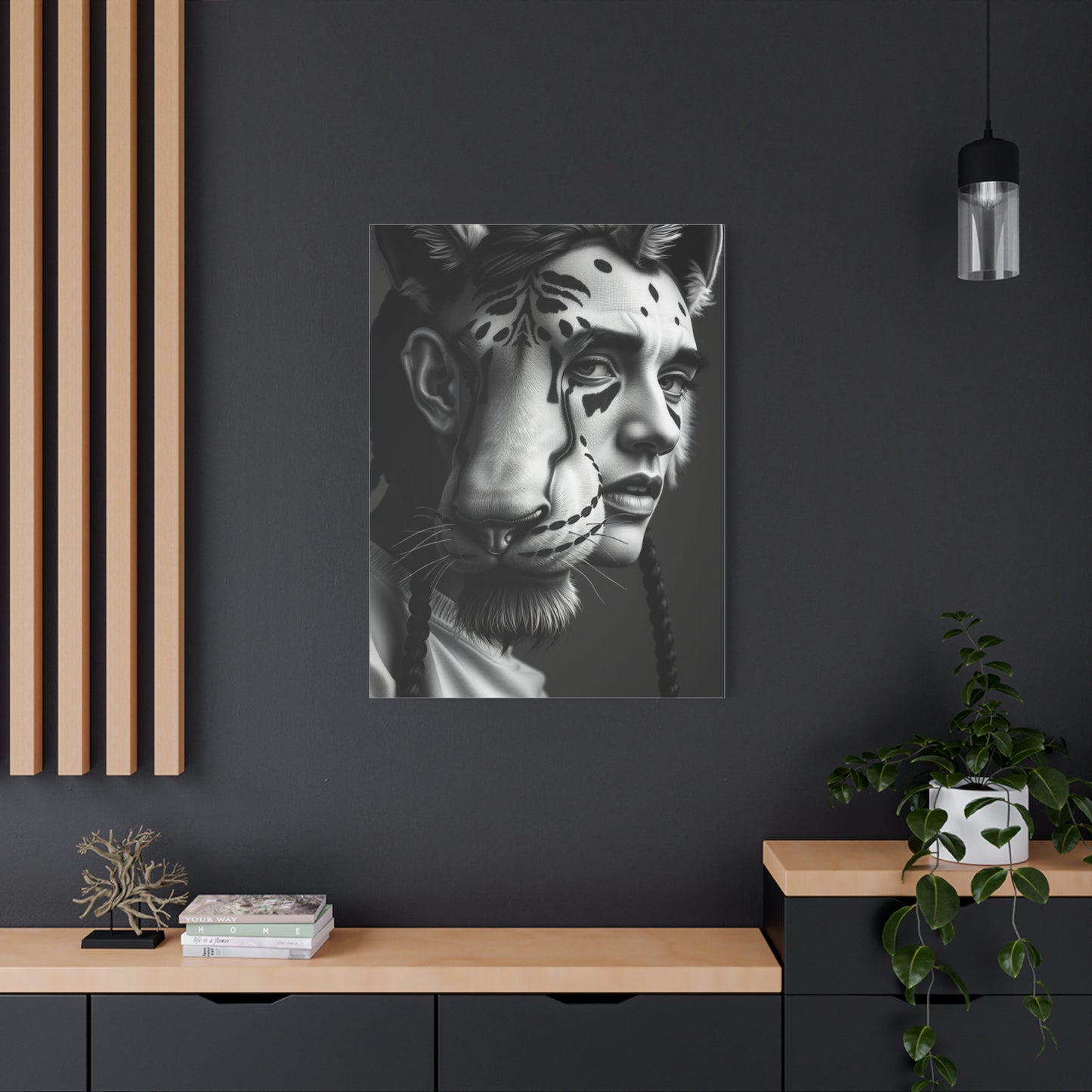 Black and White Illustrations Art Supreme Canvas Wall Art & Canvas Print