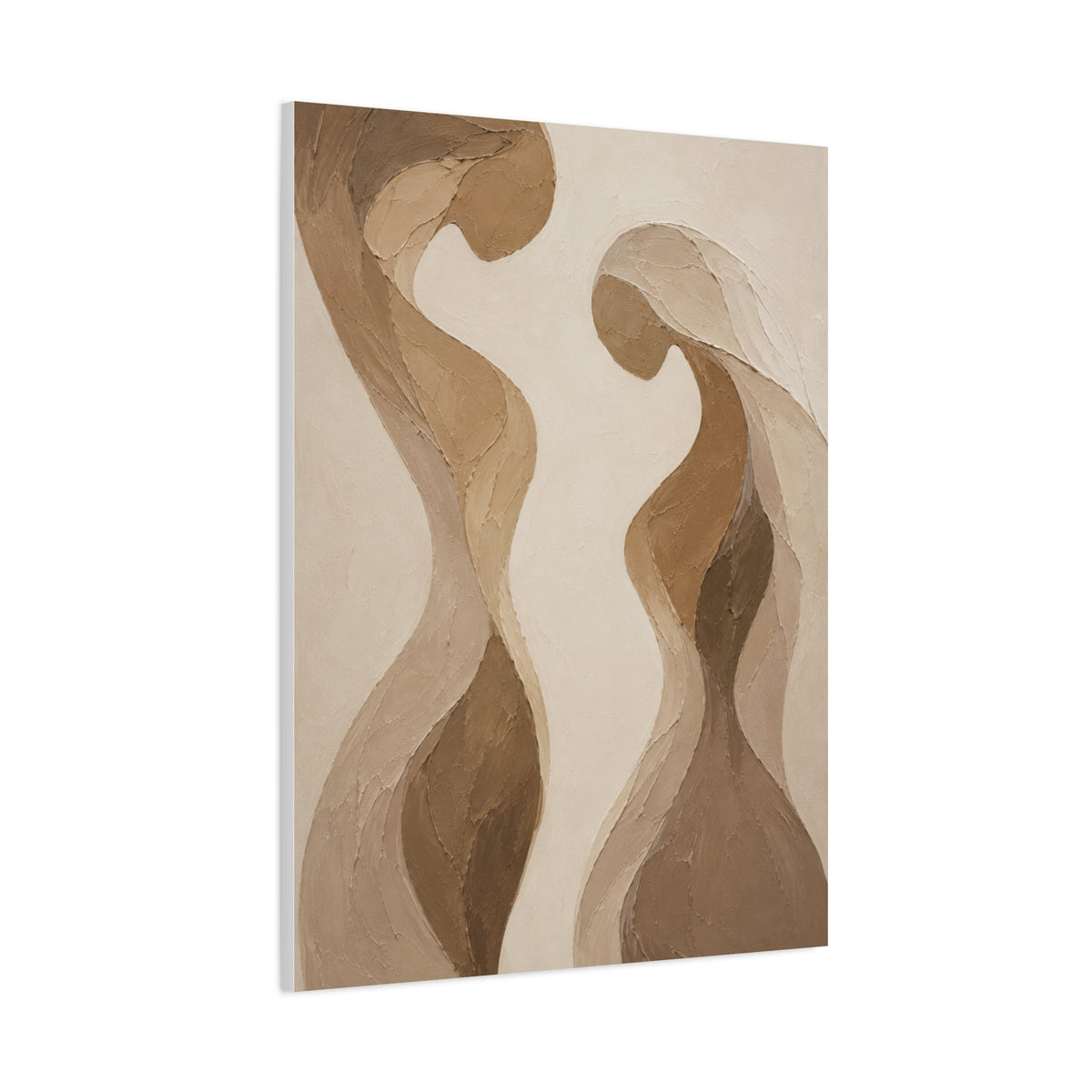 Abstract Earth Tone Lovers Flow Wall Art & Canvas Print