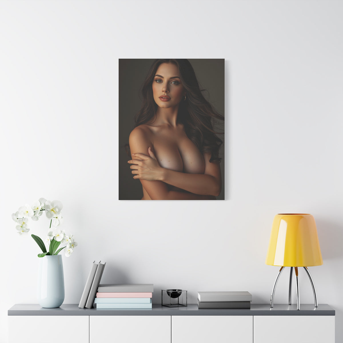 Classic Beauty Studio Nude Portrait Wall Art & Canvas Print
