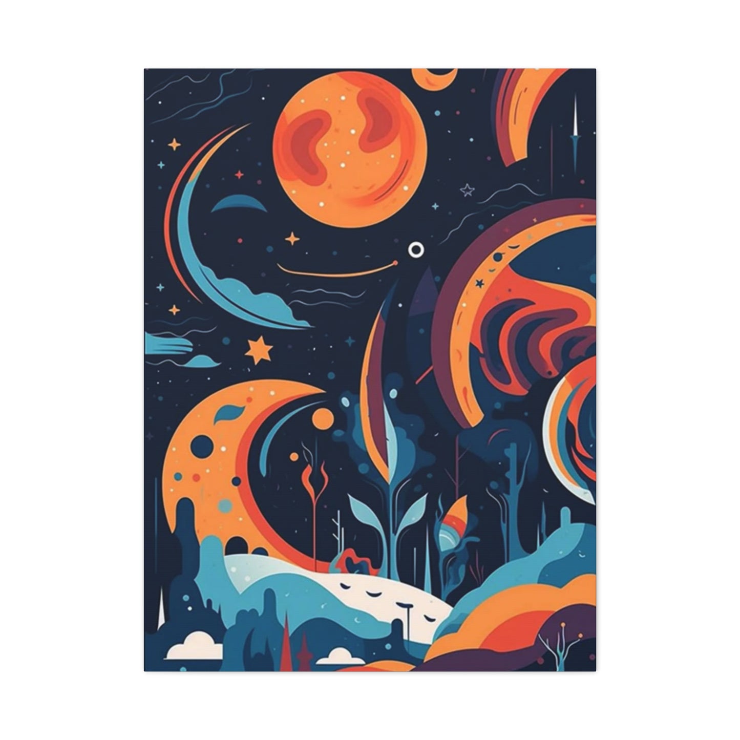 Abstract Moon & Space Poster Wall Art & Canvas Prints