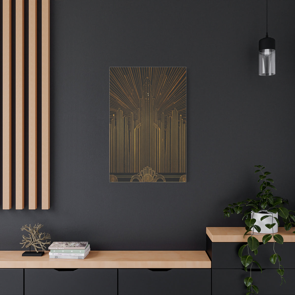 Radiant Art Deco Skyline Wall Art & Canvas Prints