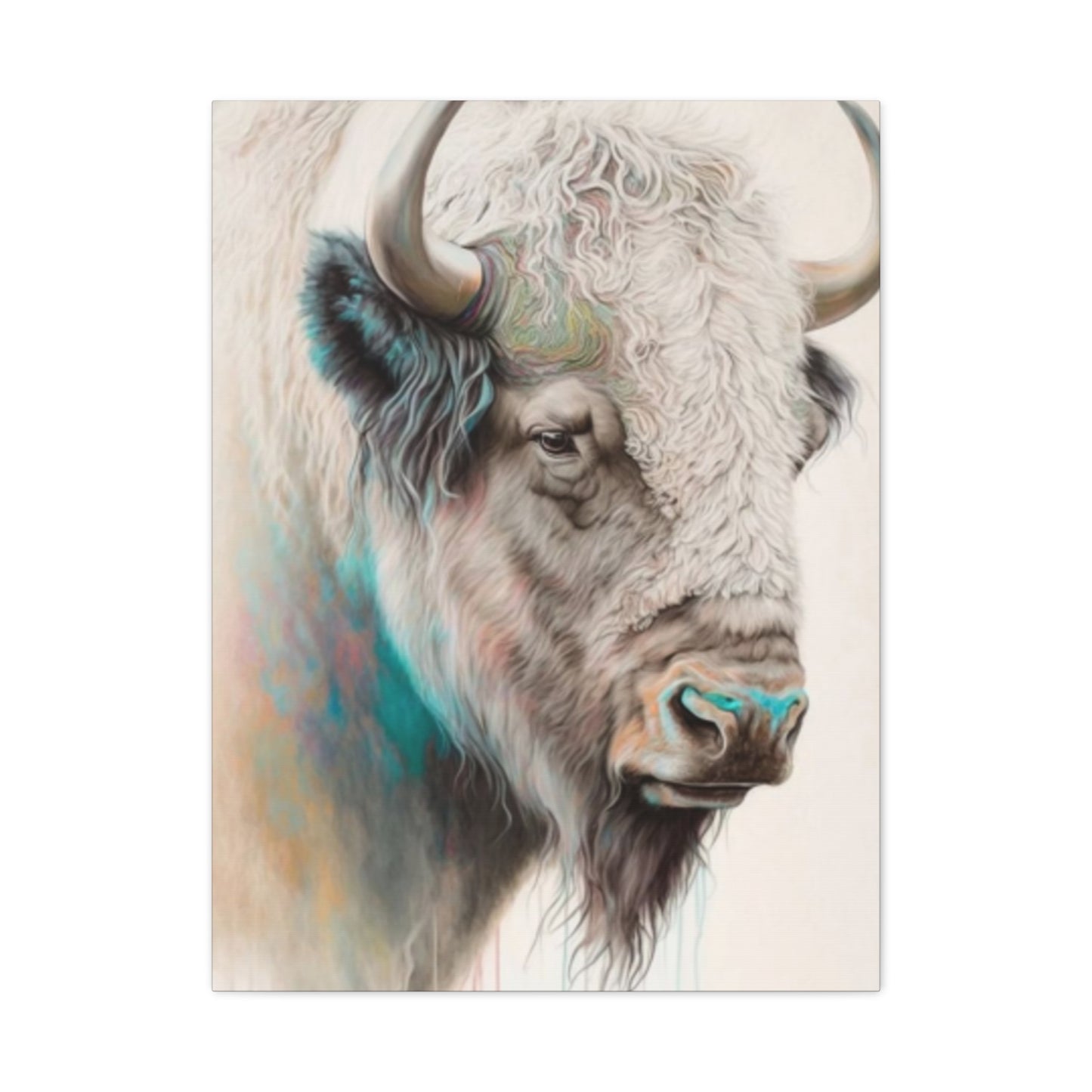 White Bison Portrait Wall Art & Canvas Prints