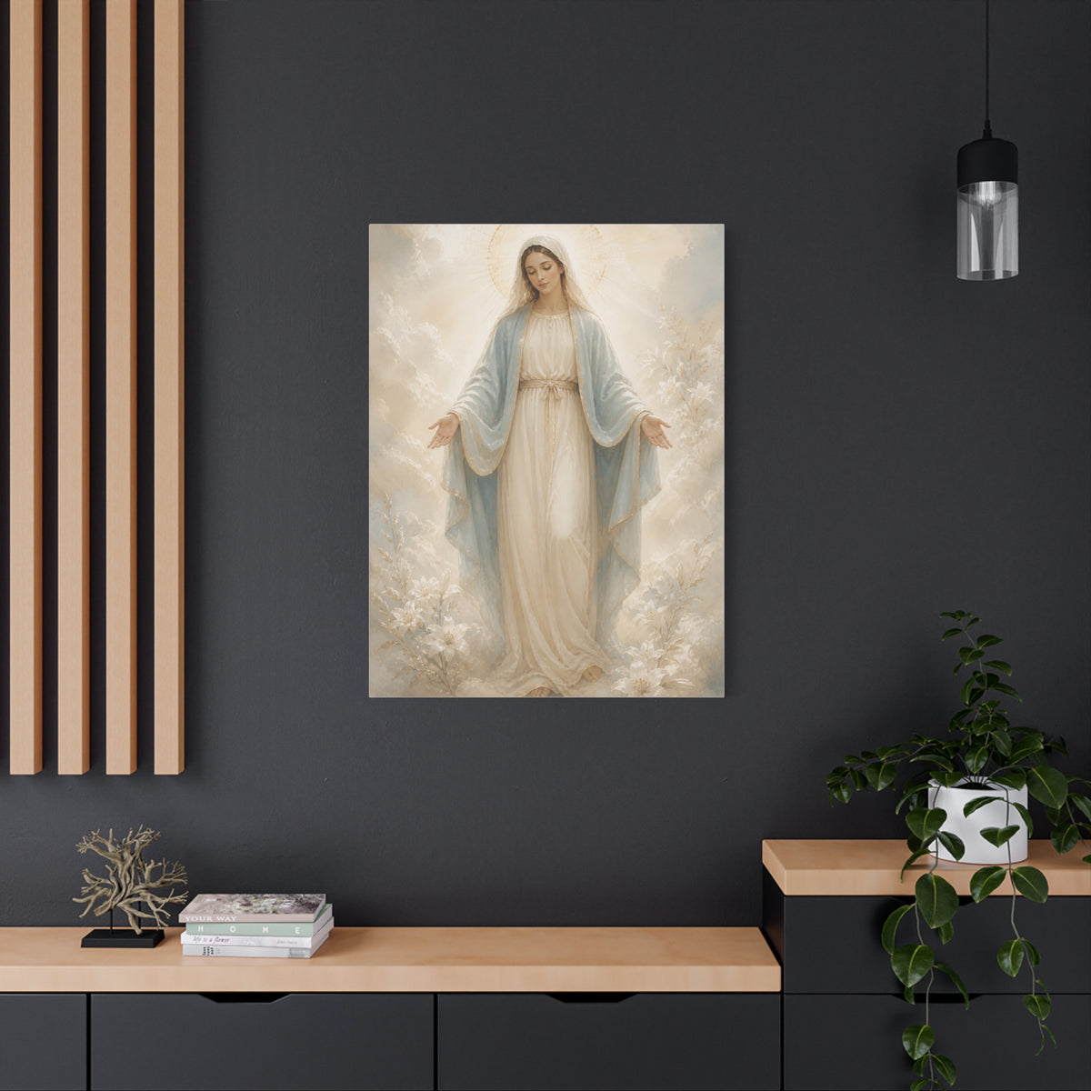 Our Lady of Grace Soft Luminous Portrait Wall Art & Canvas Print