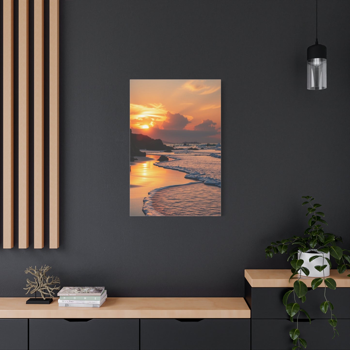 Collection Beach Sunrise and Sunset Art Wall Art & Canvas Print