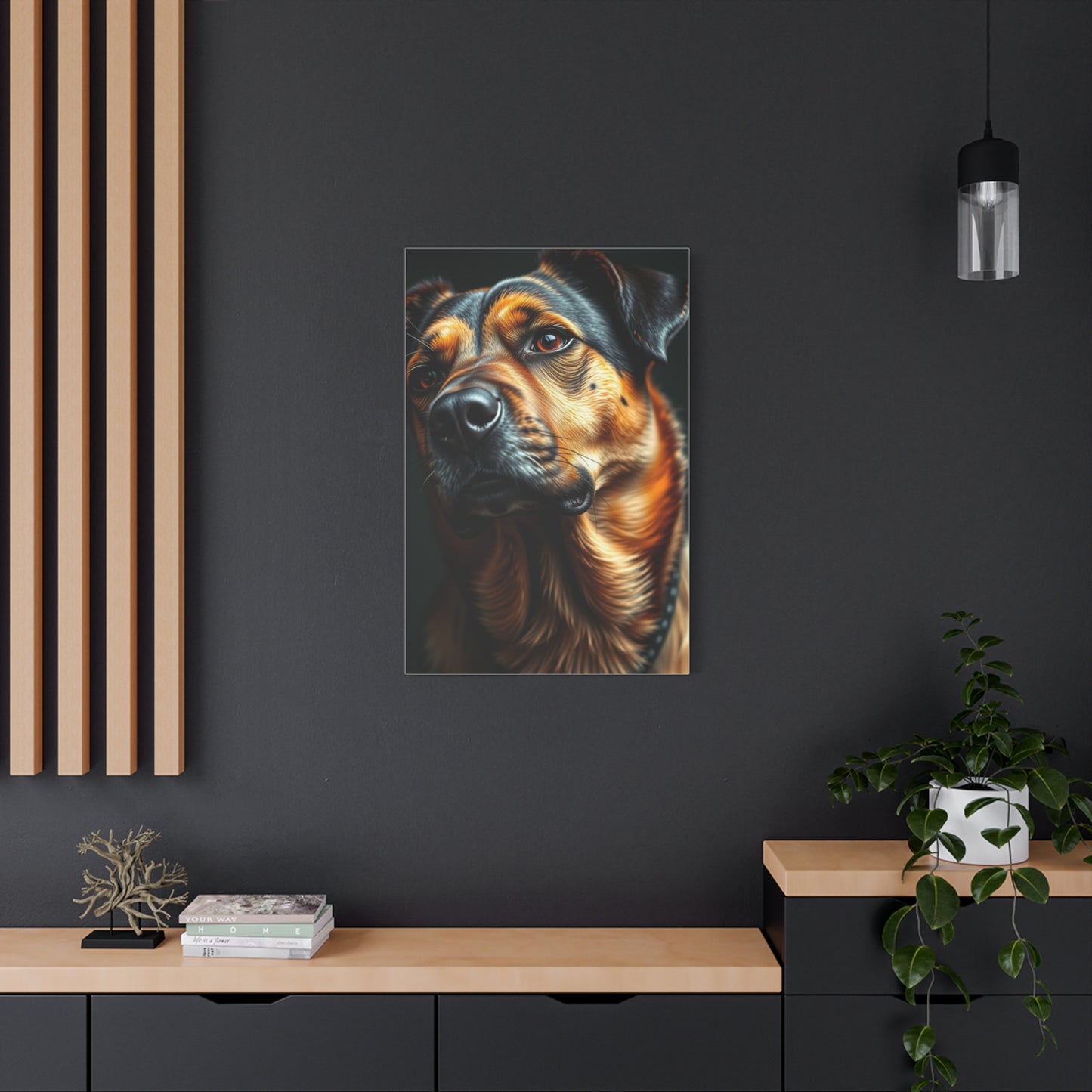 Black and Tan Art Supreme Canvas Wall Art & Canvas Print
