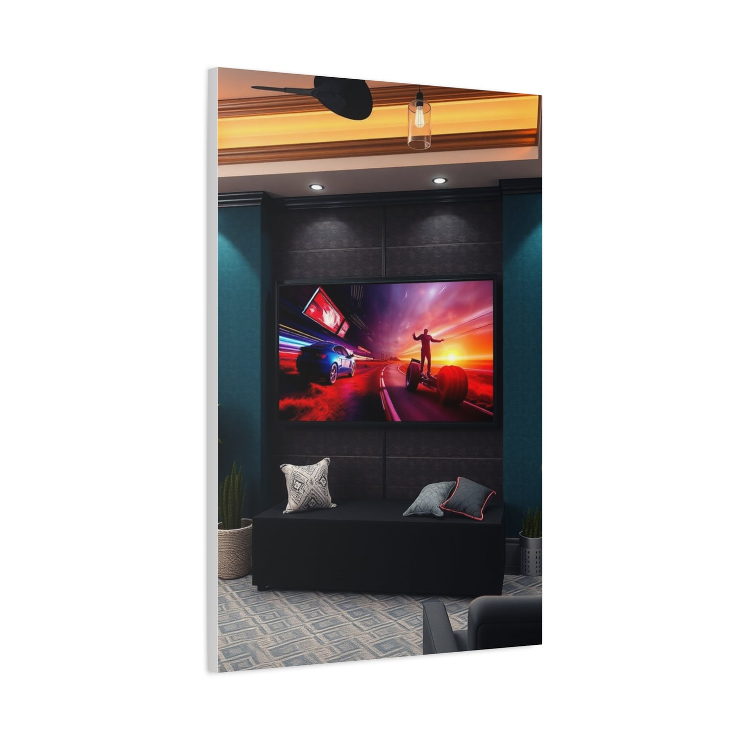 Home Theatre Decor Art Supreme Canvas Wall Art & Canvas Print
