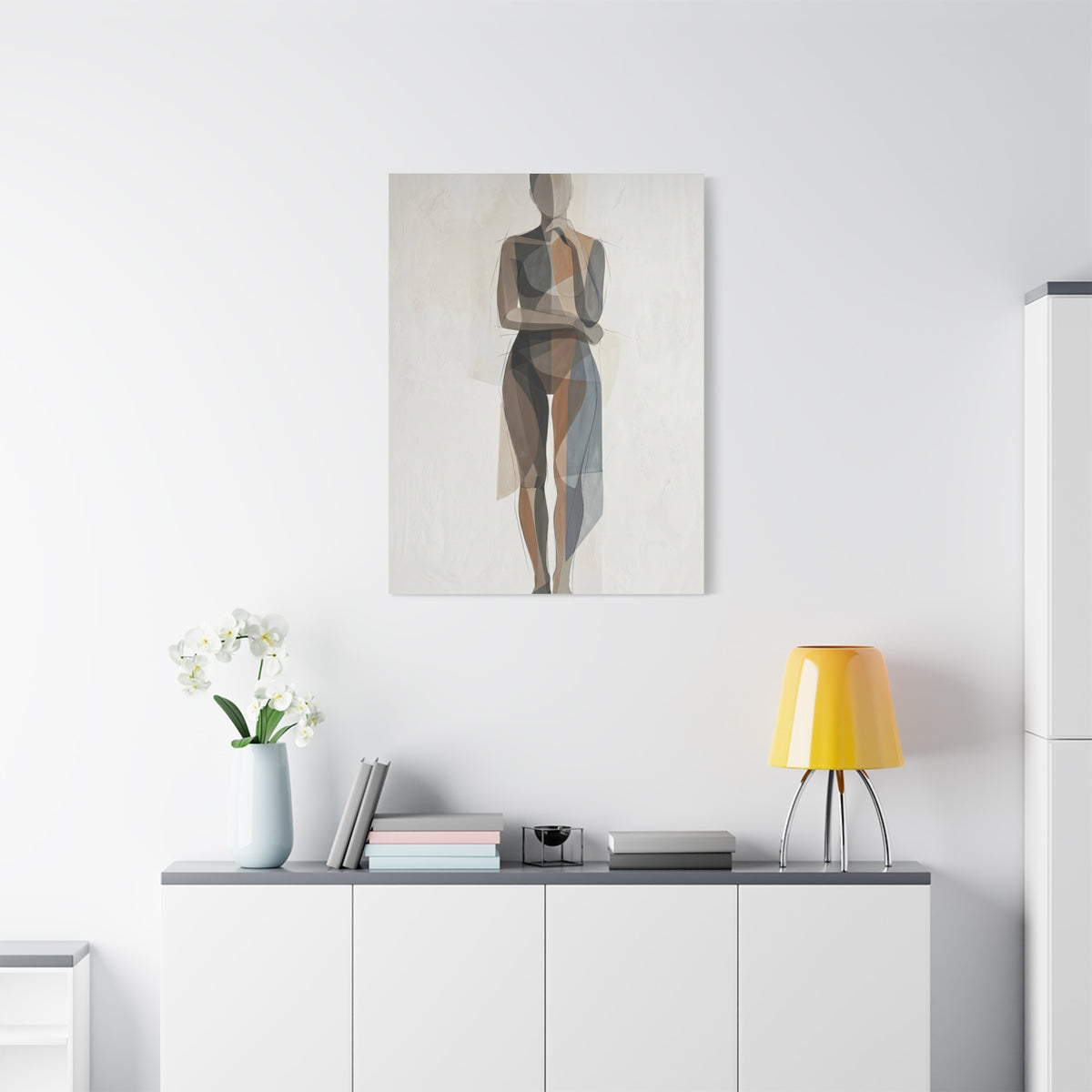 Contemporary Human-Centered Abstract Wall Art & Canvas Print