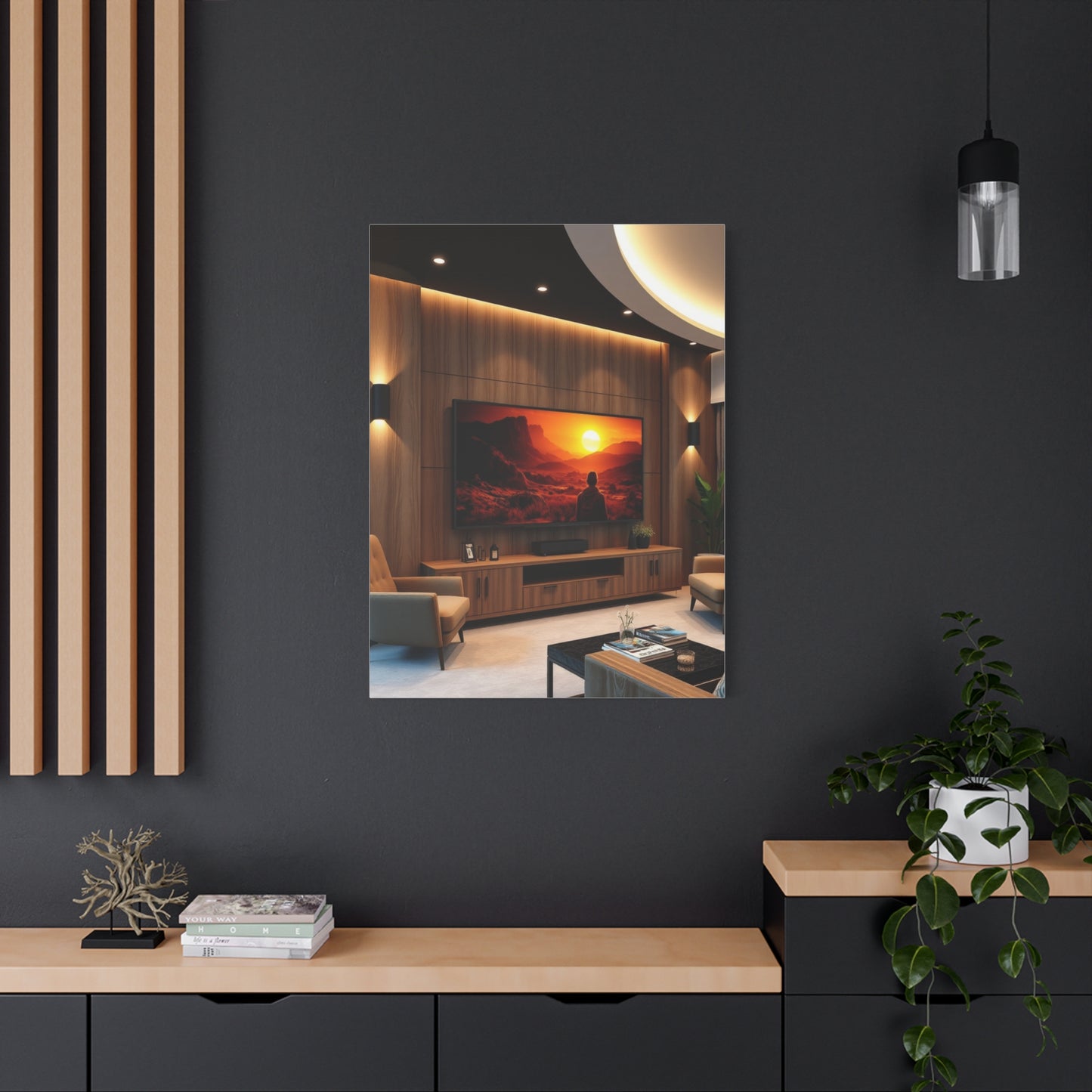 Home Theatre Decor Art Luxury Canvas Wall Art & Canvas Print
