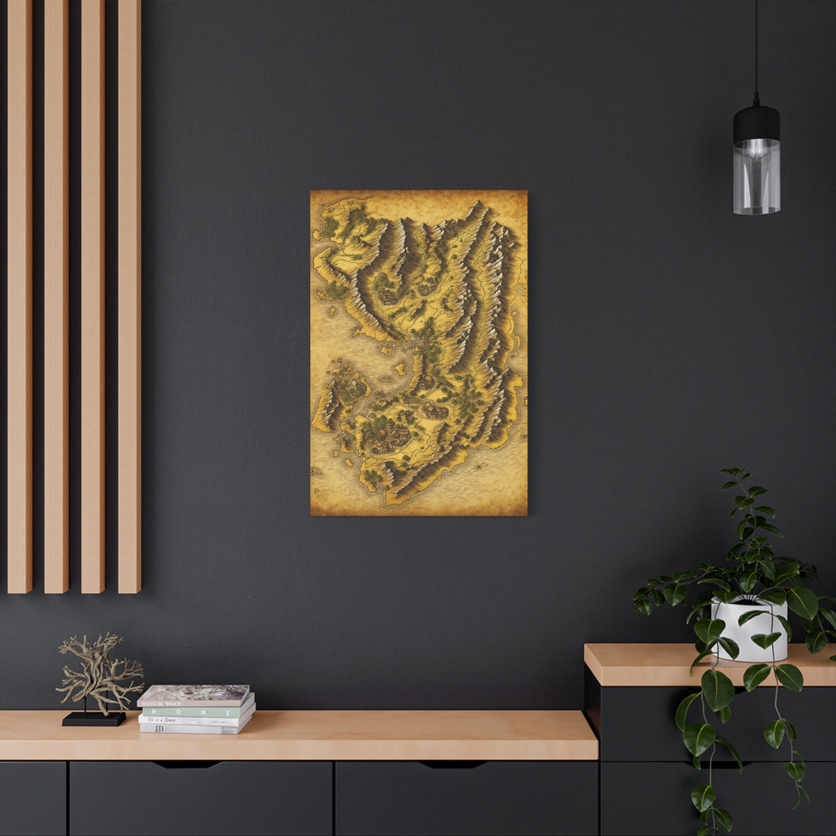 Ancient Realm Map Wall Art & Canvas Prints