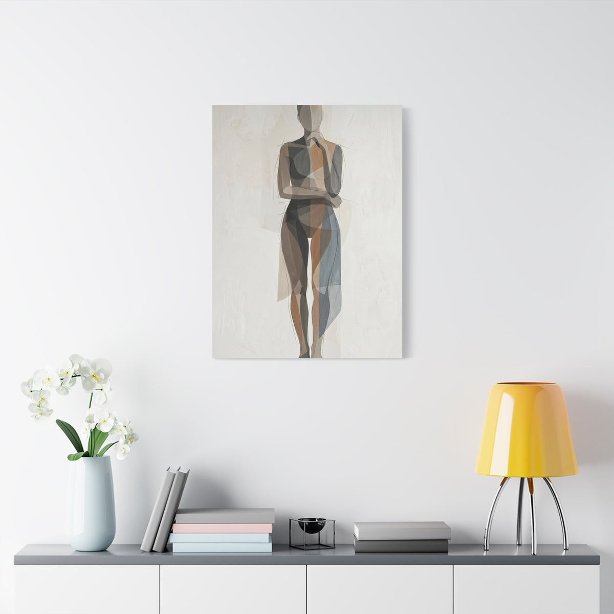 Contemporary Human-Centered Abstract Wall Art & Canvas Print