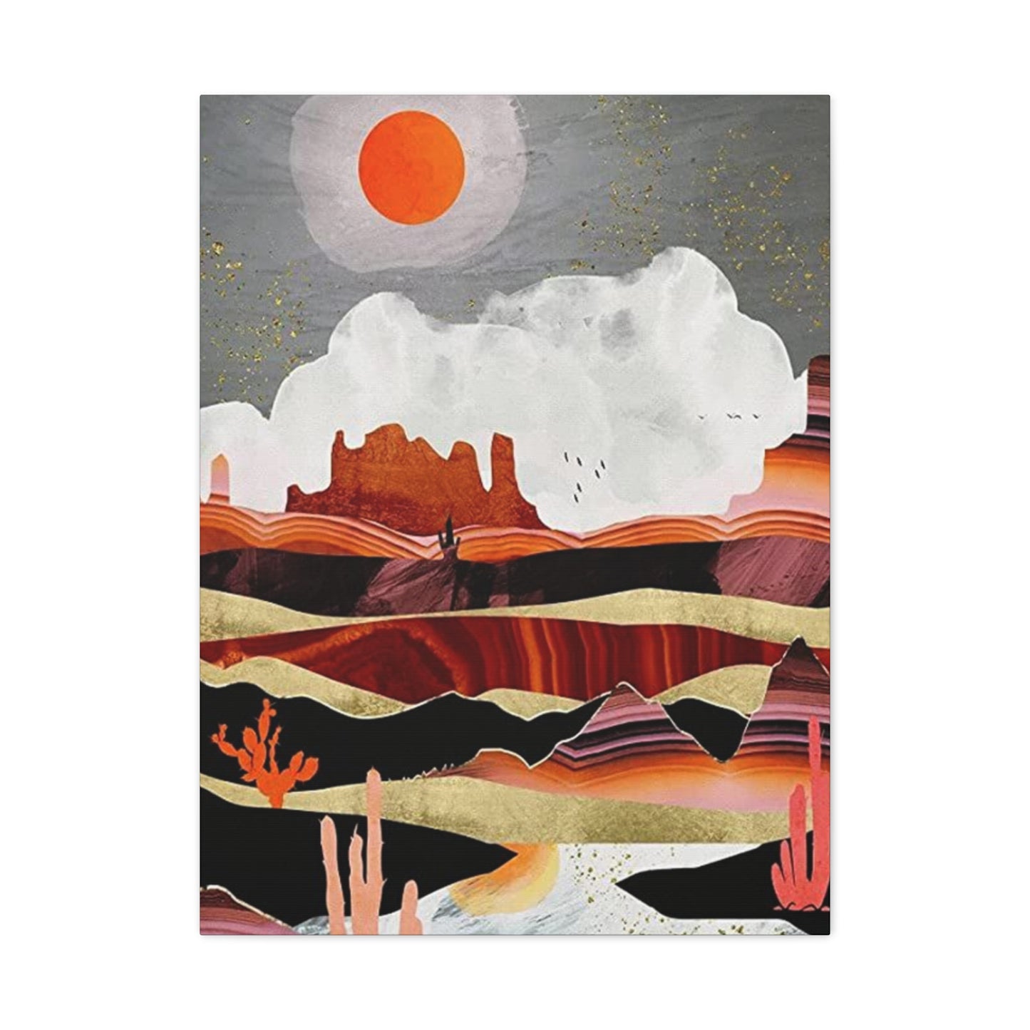 Abstract Arizona Canyon Mountain Painting Wall Art & Canvas Prints