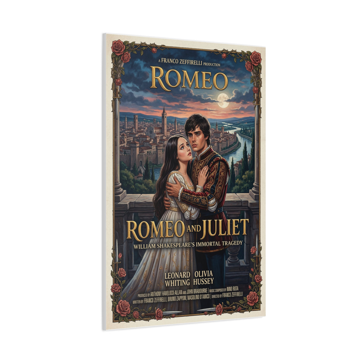 Romeo and Juliet Movie Poster Wall Art & Canvas Print