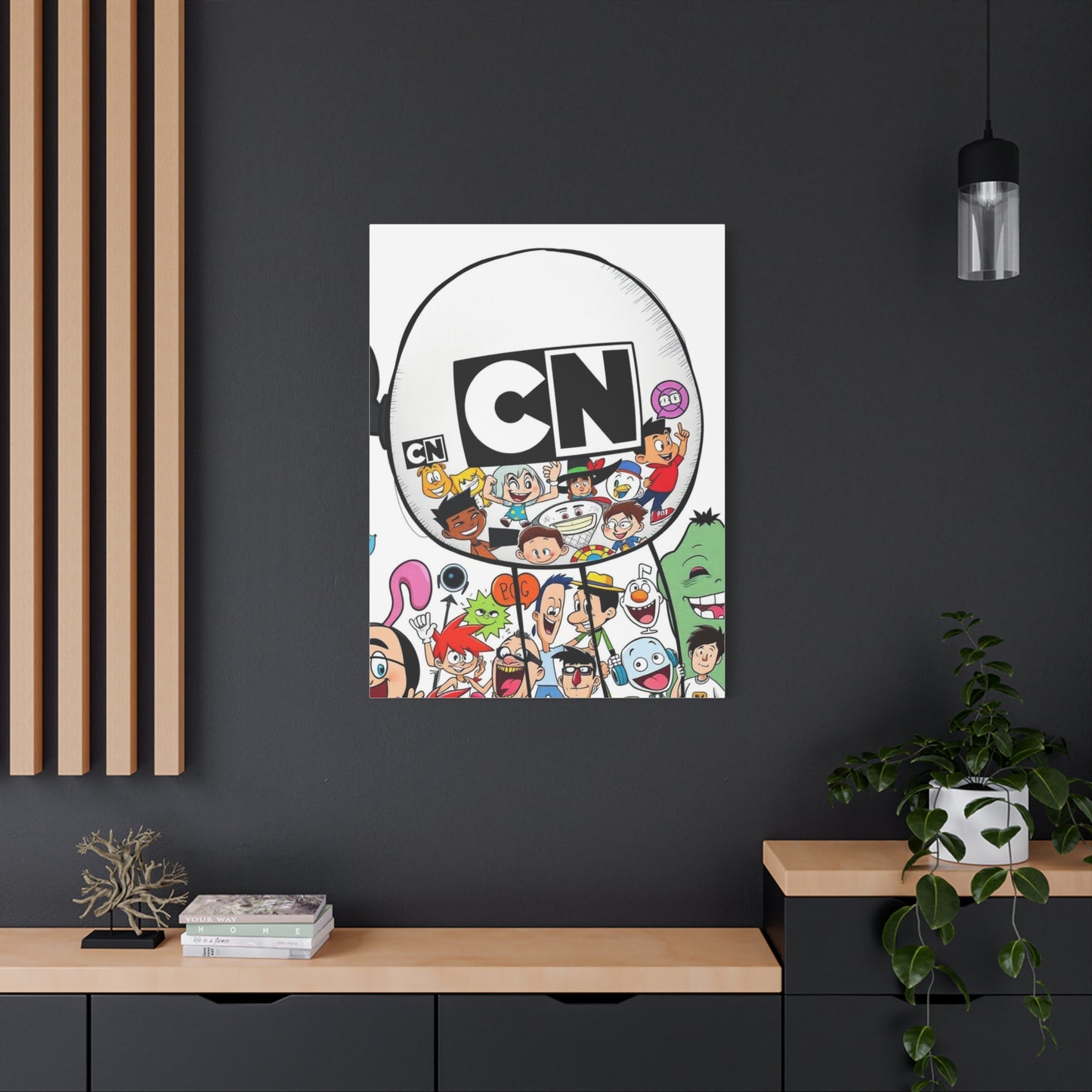 Elegant Cartoon Kaleidoscope Wall Art & Canvas Print