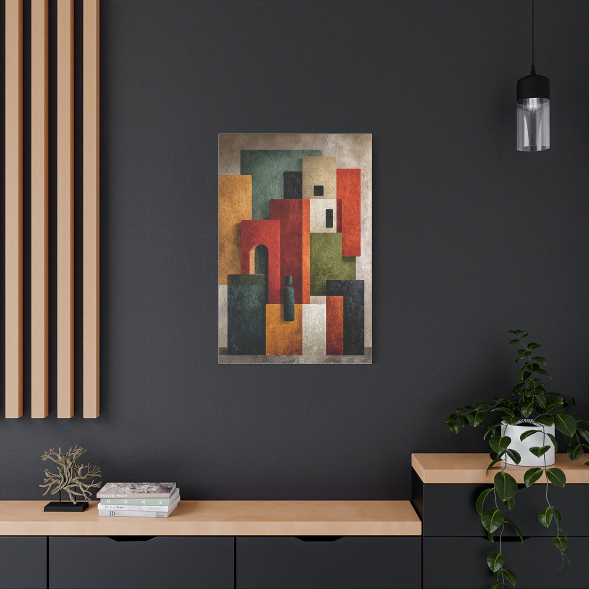 Contemporary Color Block Abstract Wall Art & Canvas Print