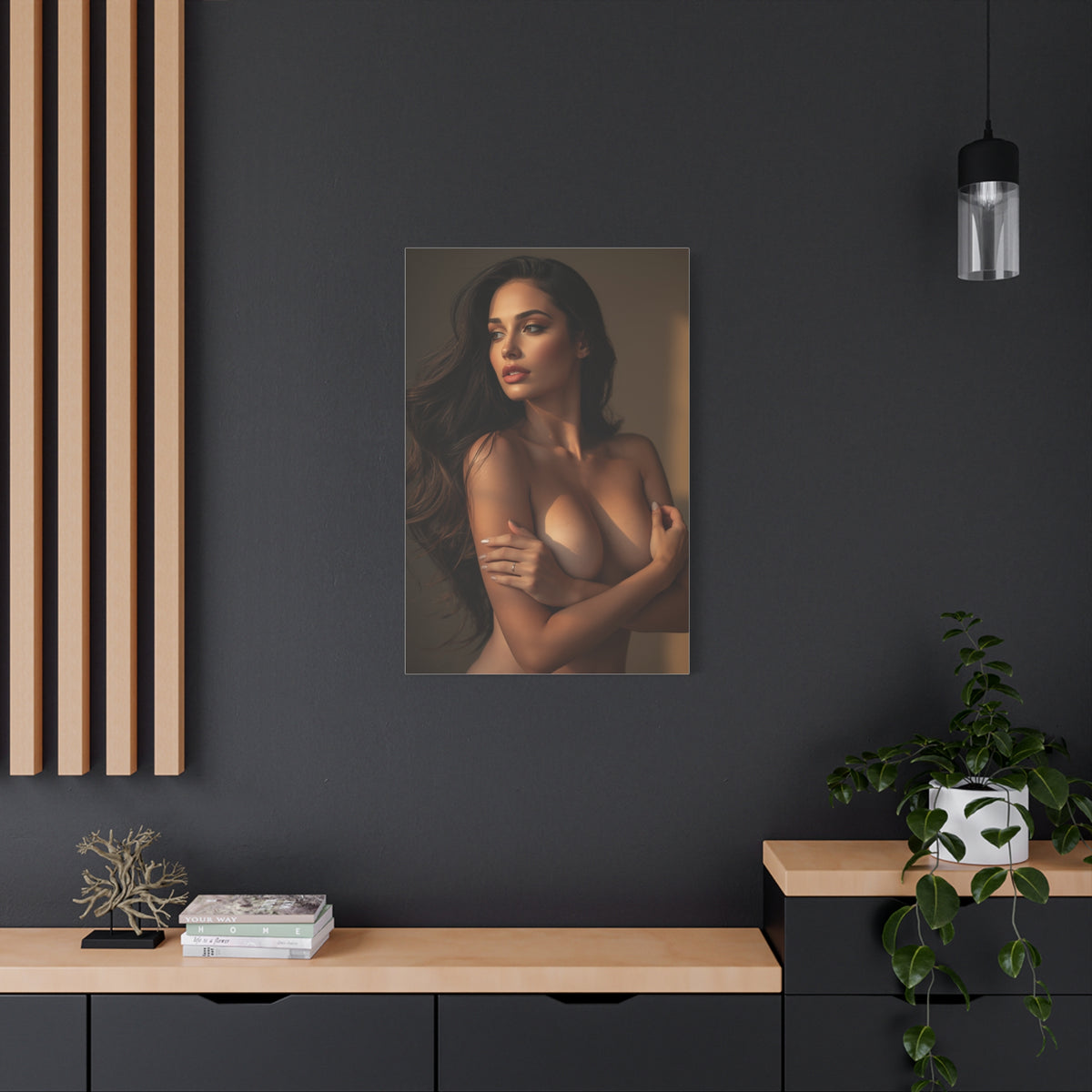 Warm Light Feminine Figure Study Wall Art & Canvas Print