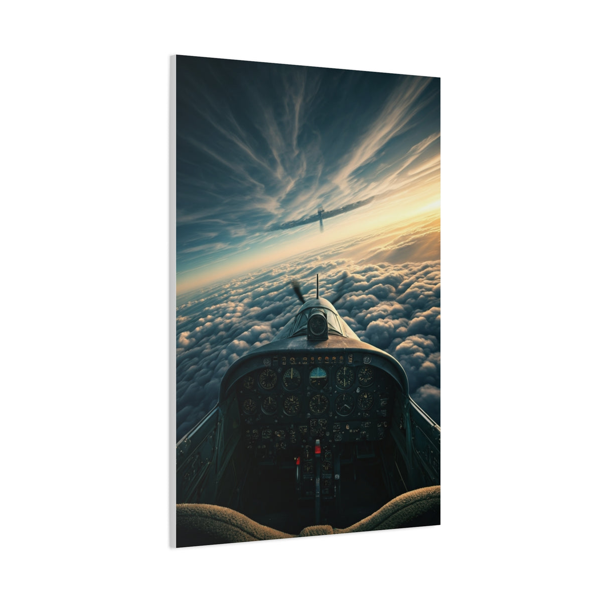 Pilot’s View Above the Cloud Sea Wall Art & Canvas Prints