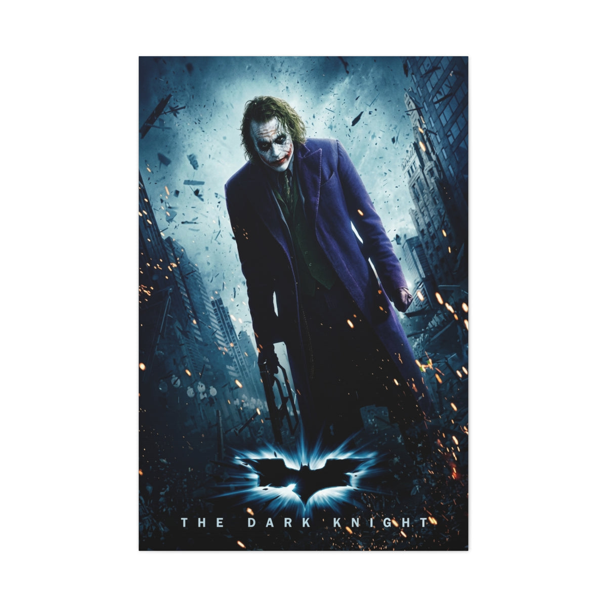The Dark Knight The Joker Movie Poster Wall Art & Canvas Print