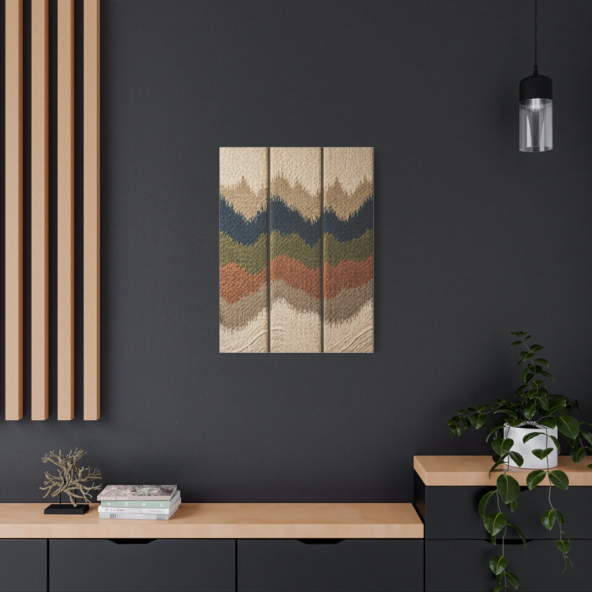 Layered Landscape Acoustic Texture Wall Art & Canvas Print