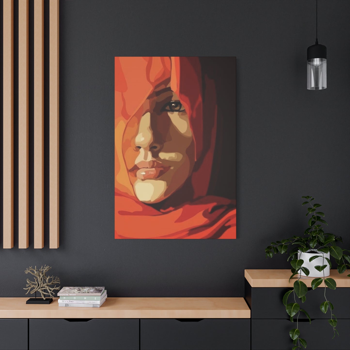 An Abstract Portrait Of A Girl Face Wall Art & Canvas Prints