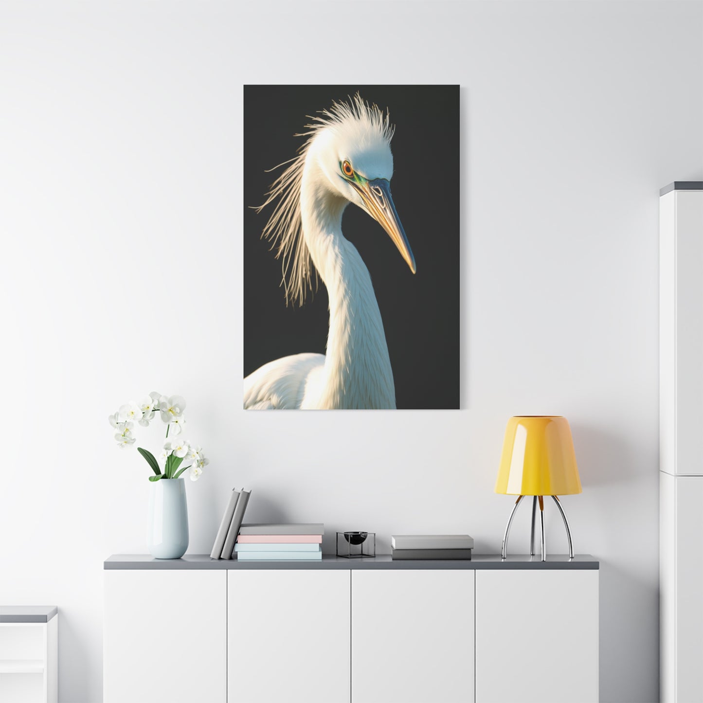 Collection Egret Art Wall Art & Canvas Print