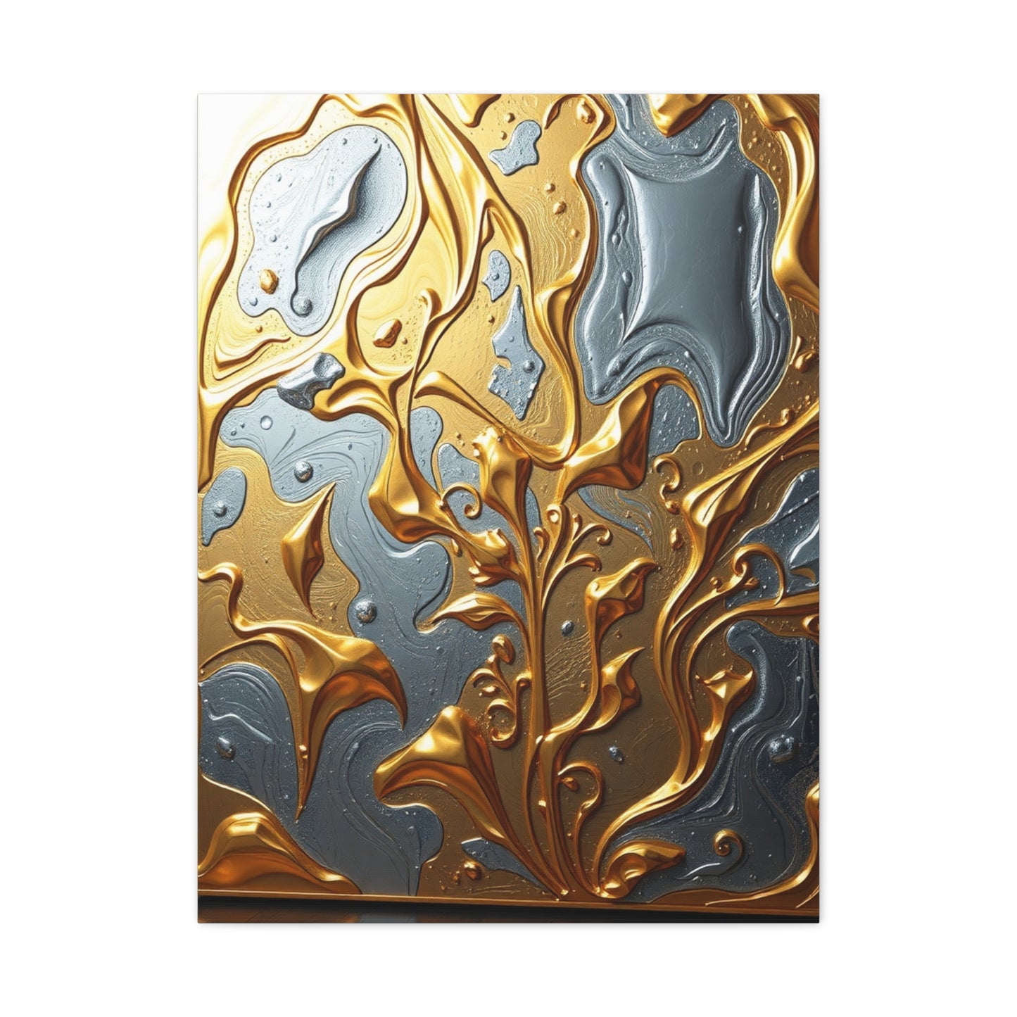 Elite Gold & Silver Canvas Art Vision Wall Art & Canvas Print