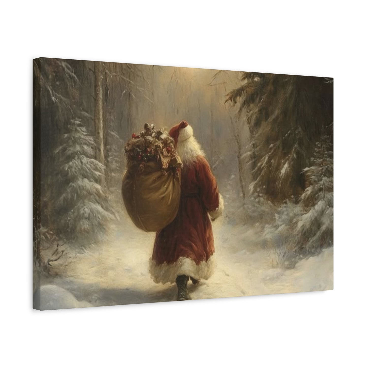 Santa Claus With Gifts Wall Art & Canvas Prints