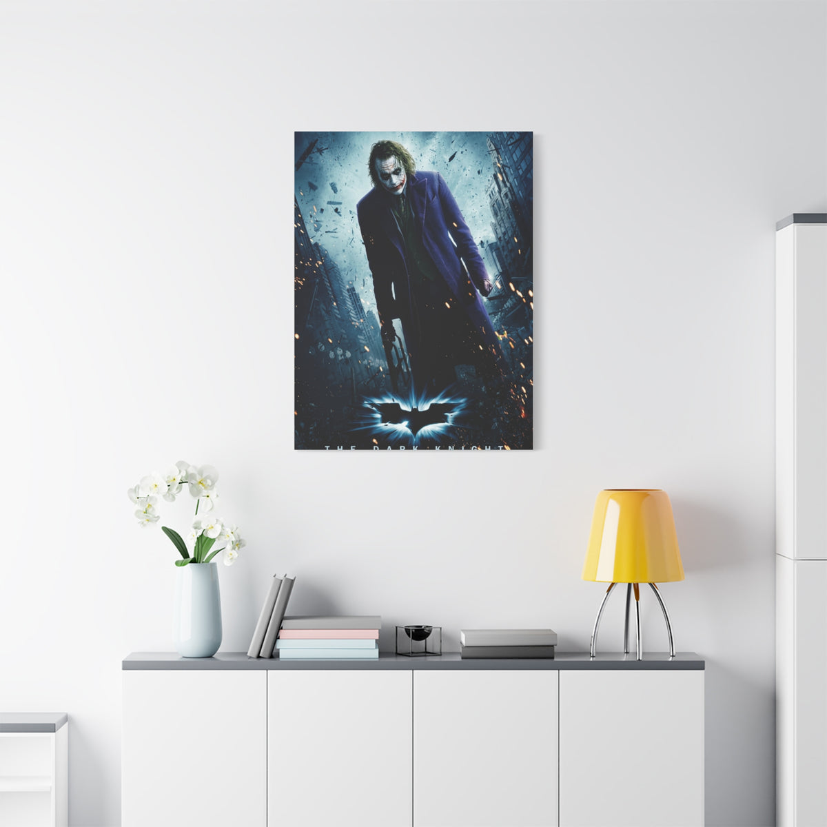 The Dark Knight The Joker Movie Poster Wall Art & Canvas Print