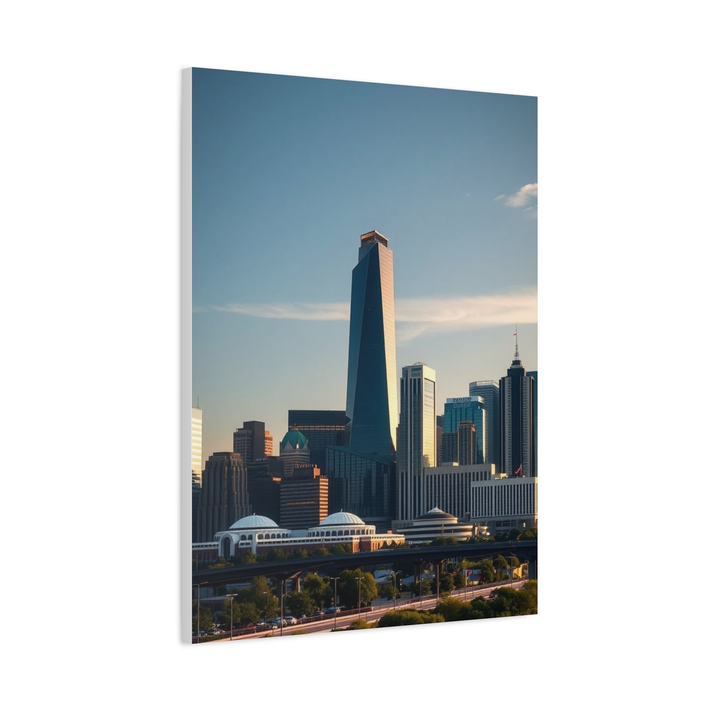 Houston Skylines Art Supreme Canvas Wall Art & Canvas Print
