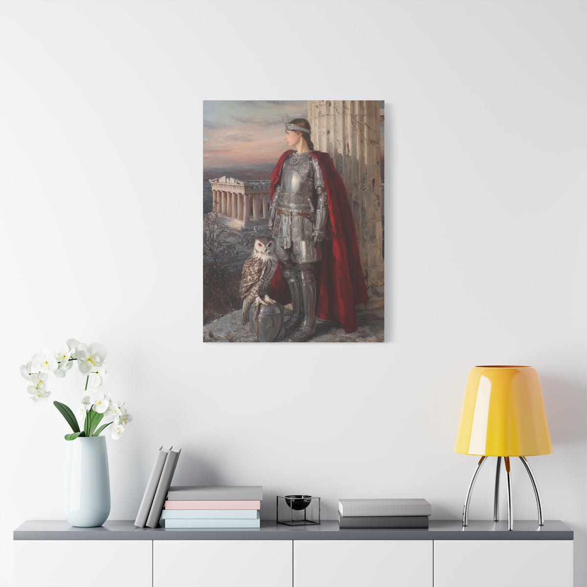 Athena Goddess of Wisdom Classical Painting Wall Art & Canvas Print