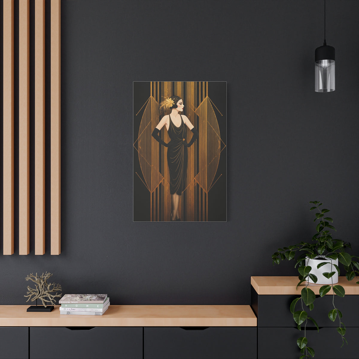 Roaring Twenties Glamour Lady Wall Art & Canvas Prints