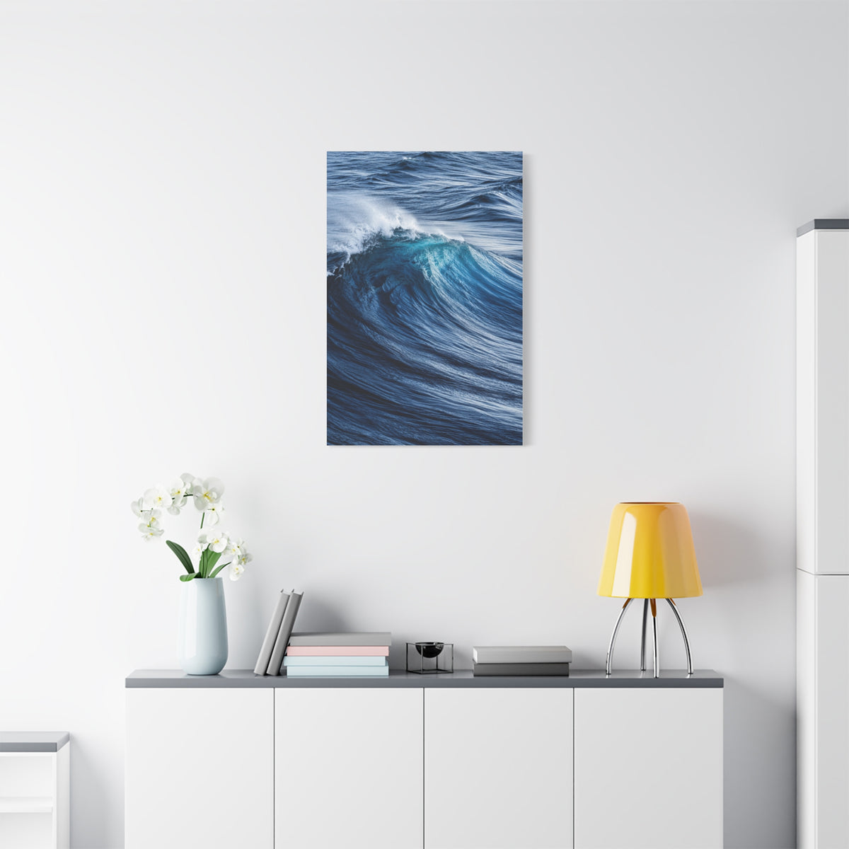 Dynamic Ocean Curl Motion Detail Wall Art & Canvas Print
