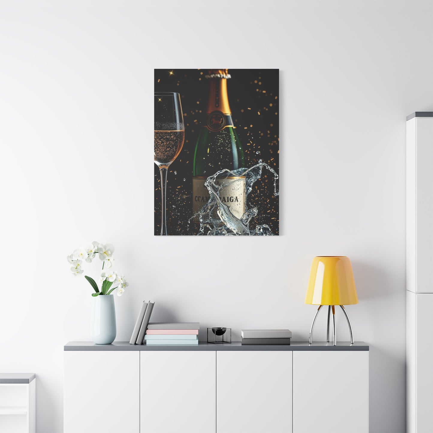 Champagne Art Supreme Canvas Wall Art & Canvas Print