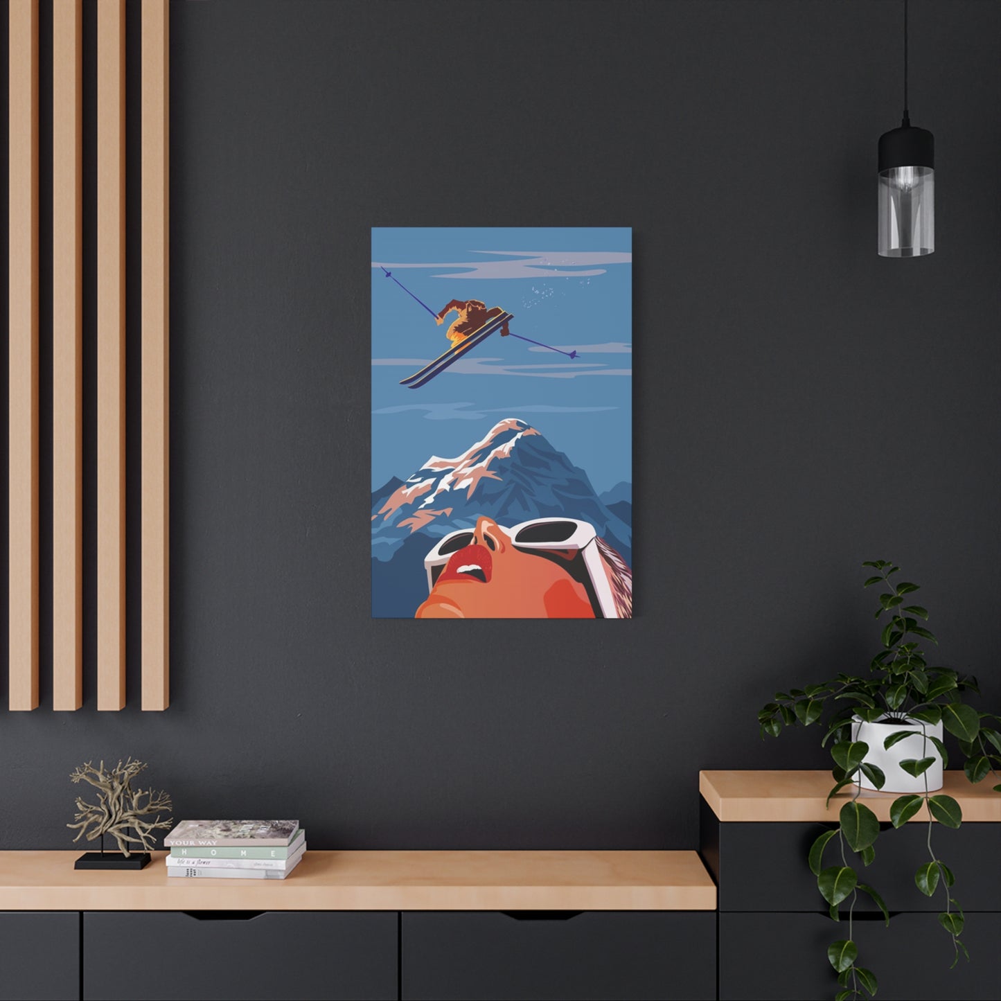 Skiing Poster Wall Art & Canvas Prints