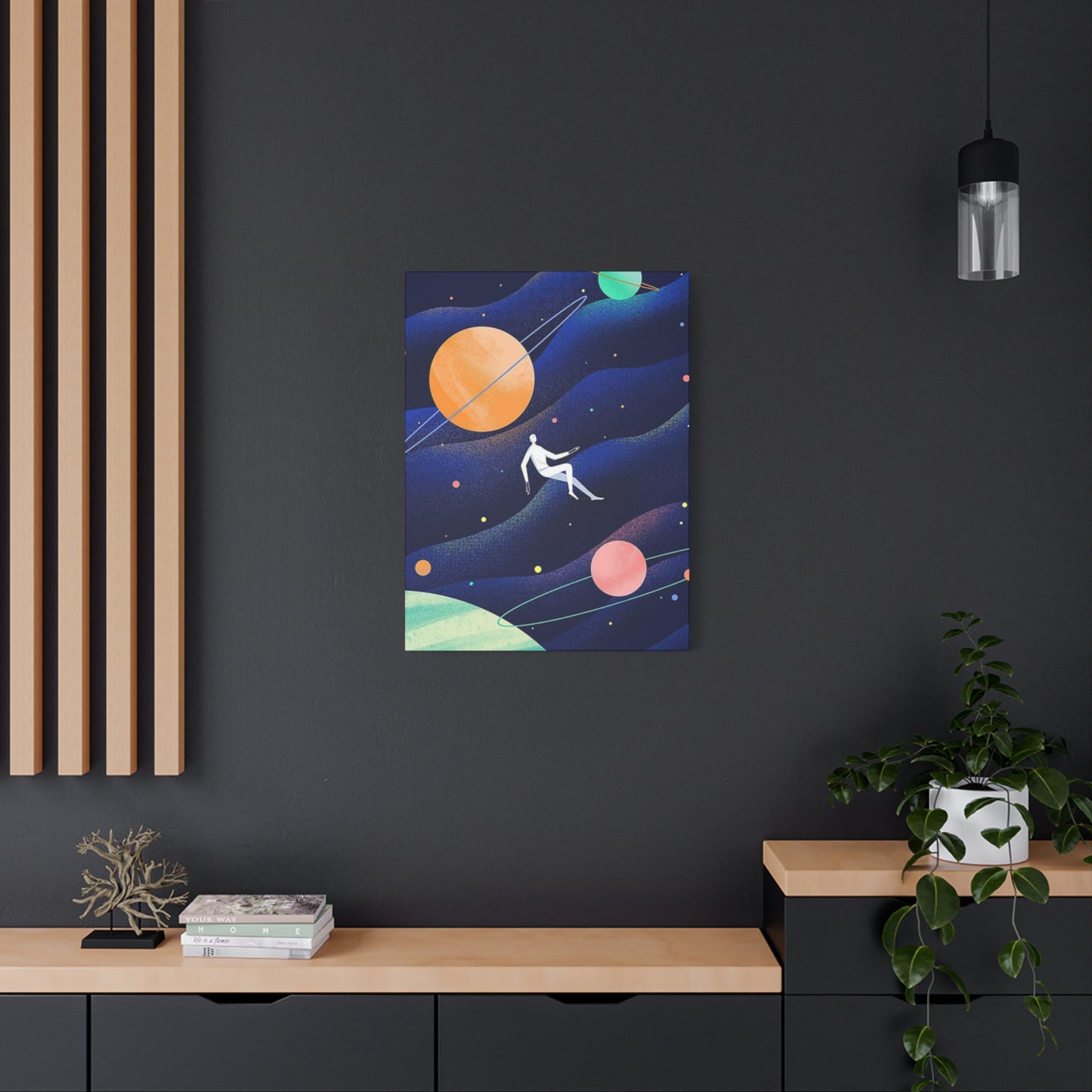 Human Floating In Space Poster Wall Art & Canvas Prints