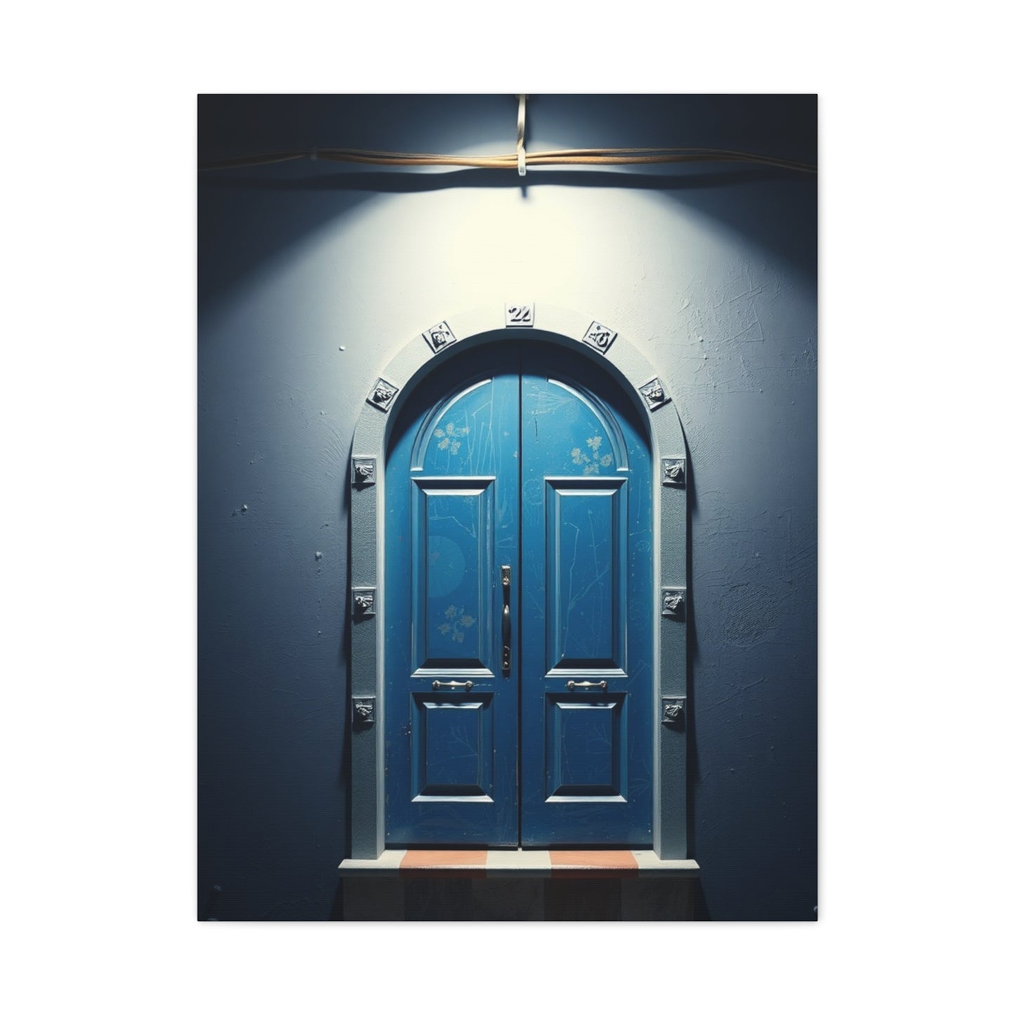 Blue and White Art Supreme Canvas Wall Art & Canvas Print