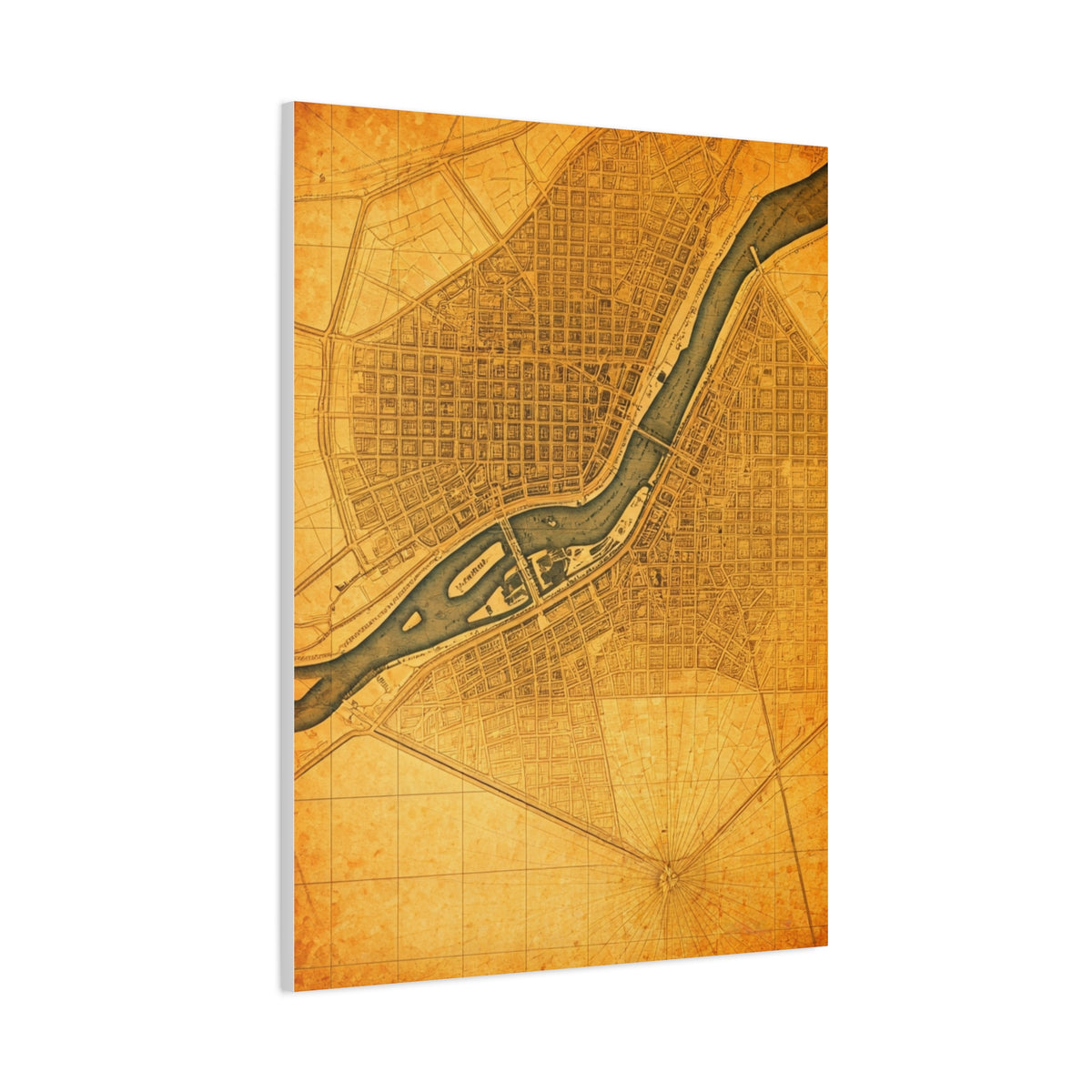United Kingdom Vintage Map Print Wall Art & Canvas Prints