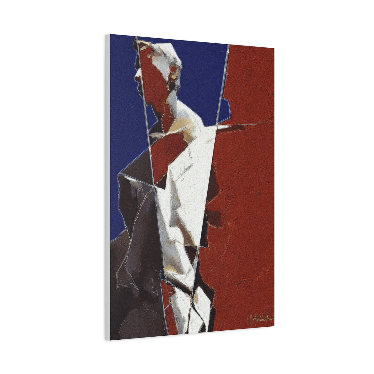 Fragmented Classical Sculpture Abstract Wall Art & Canvas Print