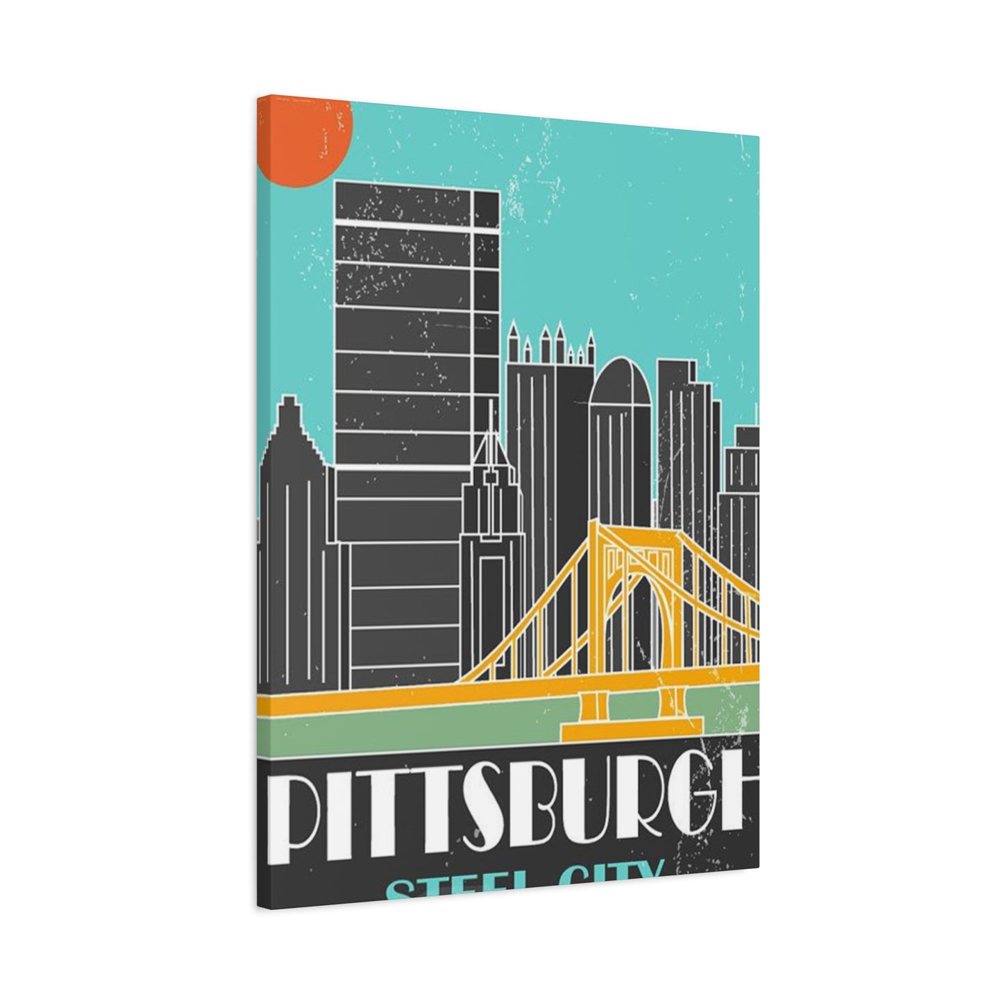 Pittsburgh The Steel City Poster Wall Art & Canvas Prints
