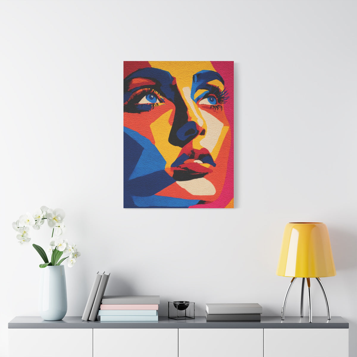 Vibrant Pop Art Portrait Wall Art & Canvas Print