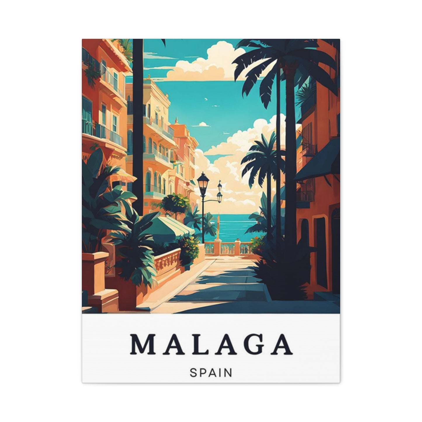 Malaga Spain Poster Wall Art & Canvas Prints