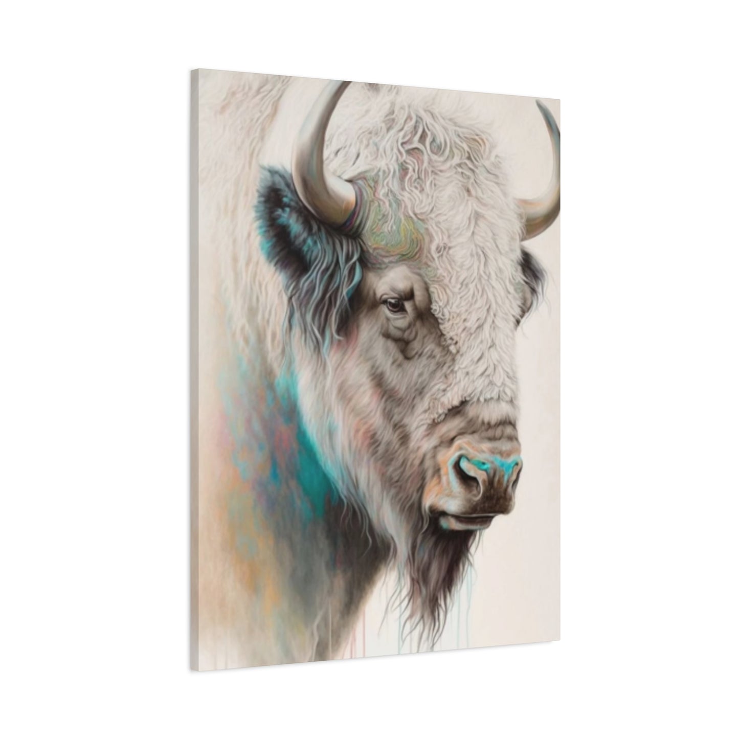 White Bison Portrait Wall Art & Canvas Prints