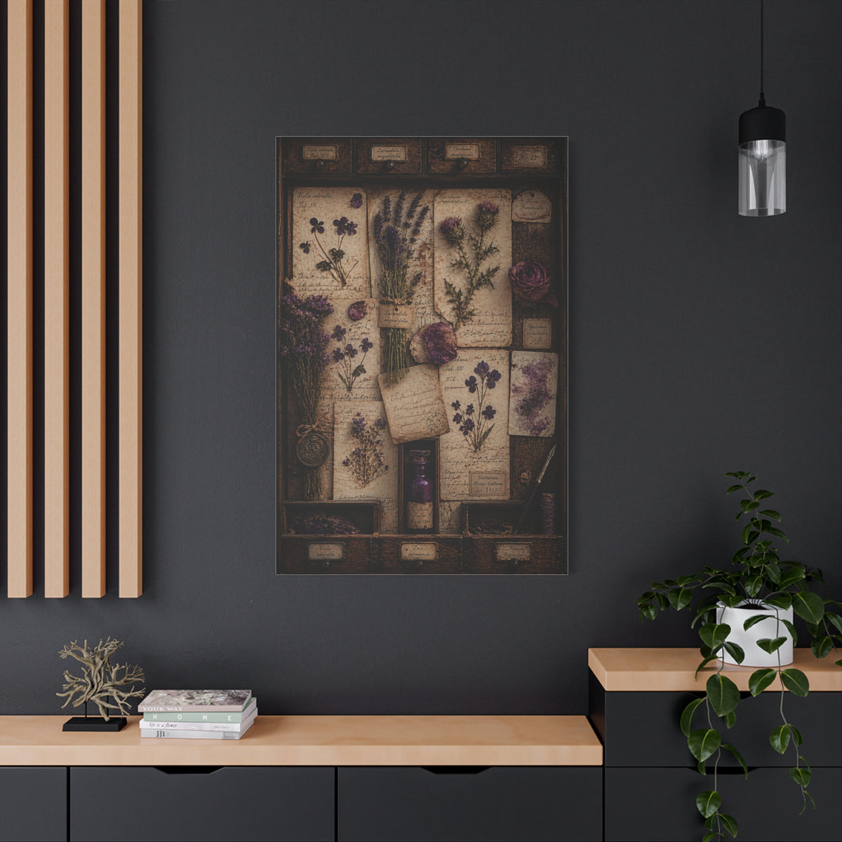 Antique Botanical Herbarium Study Wall Art & Canvas Print