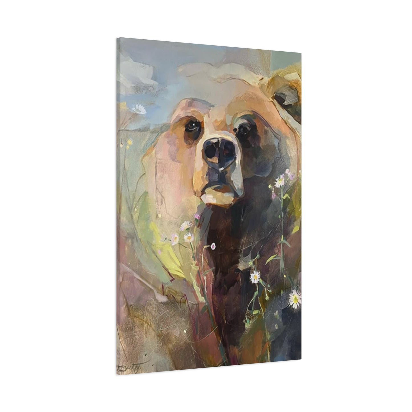 Grizzly Bear Painting Wall Art & Canvas Prints