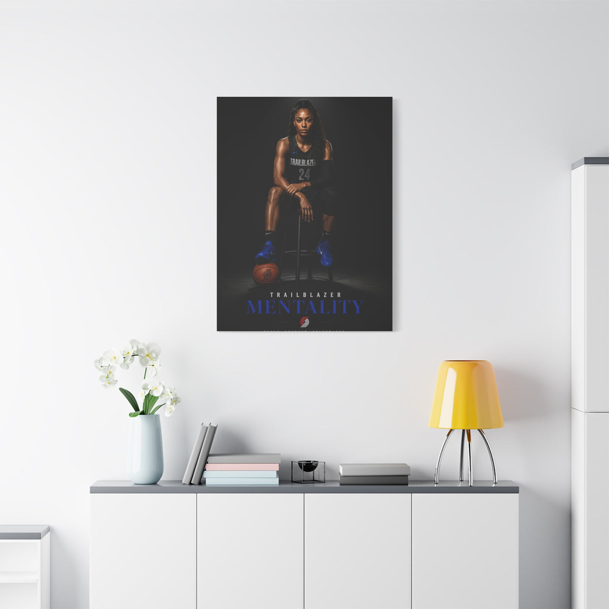 Trailblazer Mentality Women’s Basketball Sports Wall Art & Canvas Print